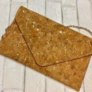Cork & Gold Speckled Cross body / Clutch